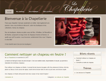 Tablet Screenshot of chapellerie.com